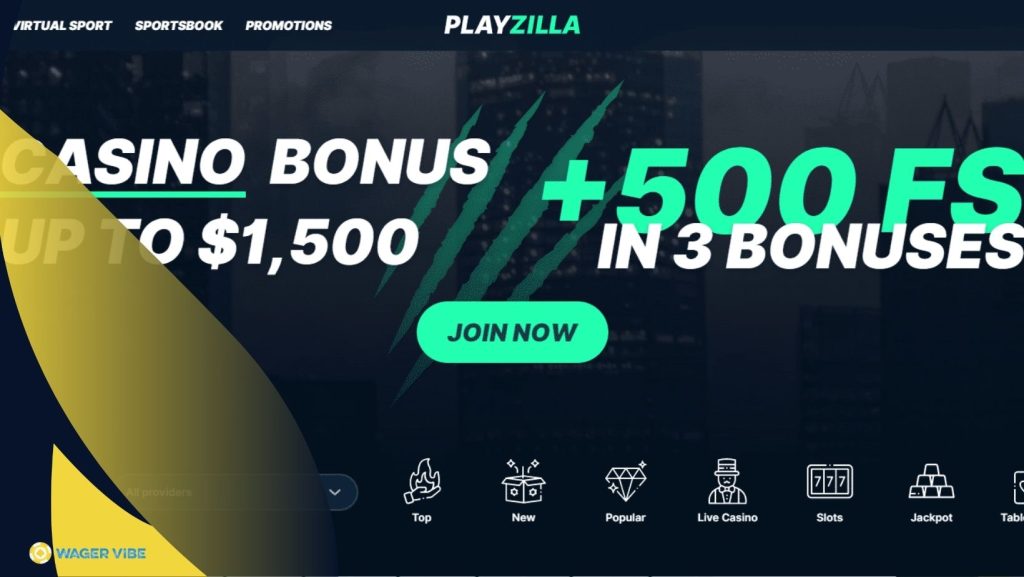 PlayZilla Casino Welcome Bonus